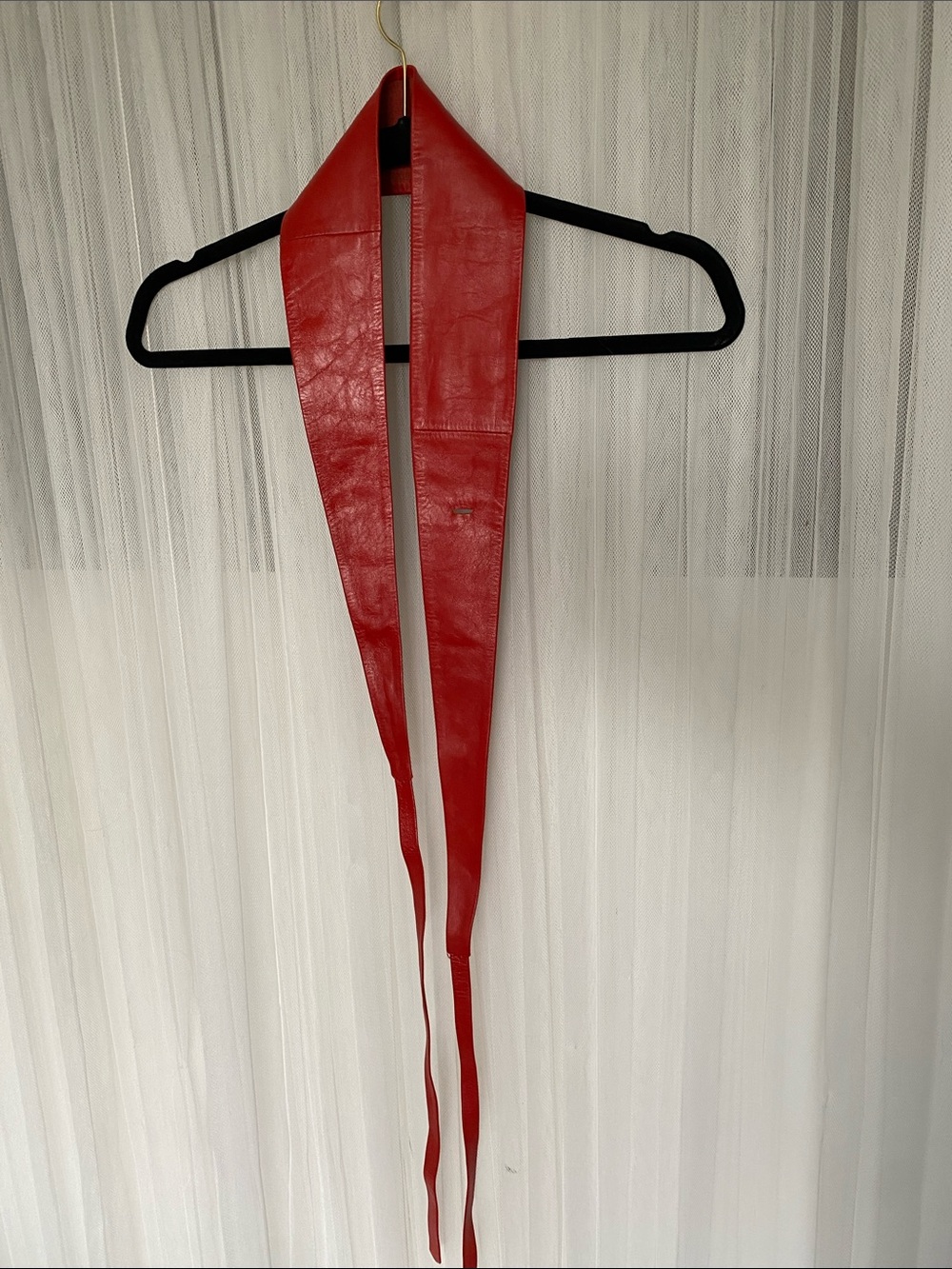 Rudsak Red 100% Leather Obi/Wrap Belt - Classic Women Made in Canada 🇨🇦